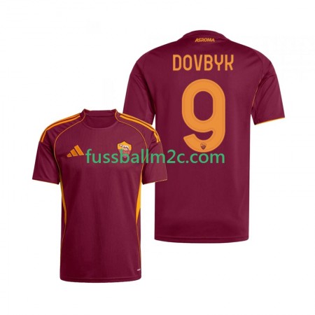 Fußballtrikots AS Rom Artem Dovbyk 9 Heim Trikotsatz 2025-2026 Fußballtrikots AS Rom Artem Dovbyk 9 Heim Trikotsatz 2025-2026